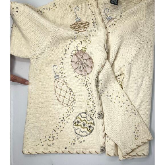 Vintage Designers Originals Studio Joy Ugly Sweater few stains Size L Pre-Owned - Picture 11 of 14